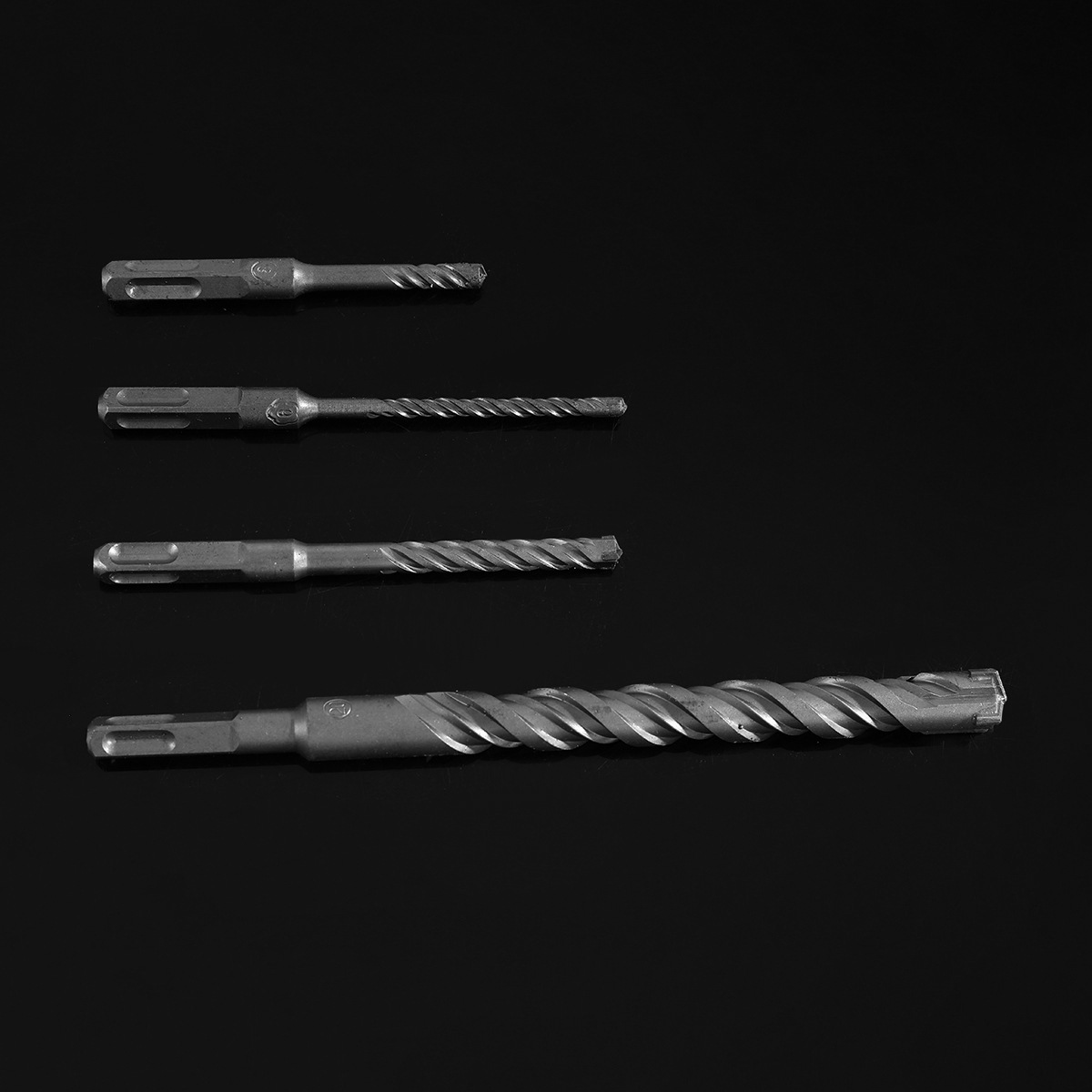 四坑方柄十字型冲击电锤钻头混凝土瓷砖专用电锤钻头尺寸标准批发