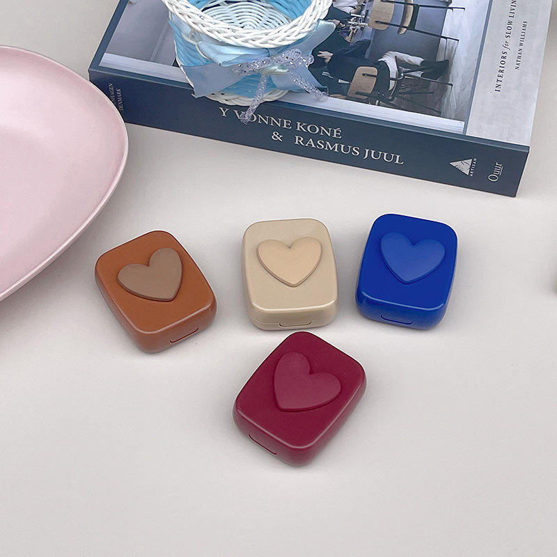 Klein blue contact lens box love invisible companion box wholesale beautiful portable care box