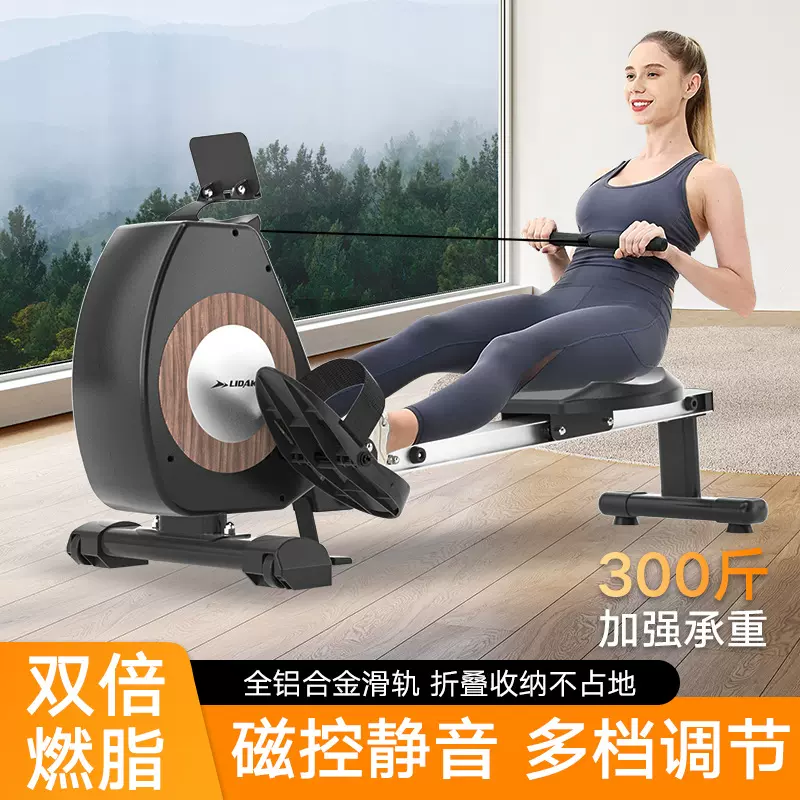LIDAK超燃脂划船机室内家用多档调节静音智能磁阻划船器健身运动