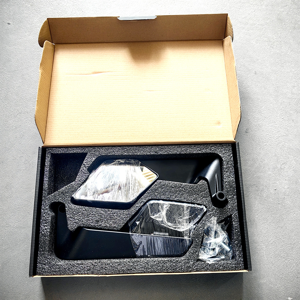 Moxin Motorcycle Rearview Mirror Modified with Wind Wing Mirrors, Suitable for Ktm, Electric Vehicles, and General-Purpose Folding Mirrors