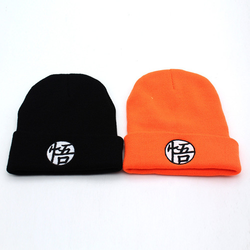 Cross-border embroidery unisex Dragon Ball anime Goku knitting hat Turtle Hermit warm knitted beanie bean hat