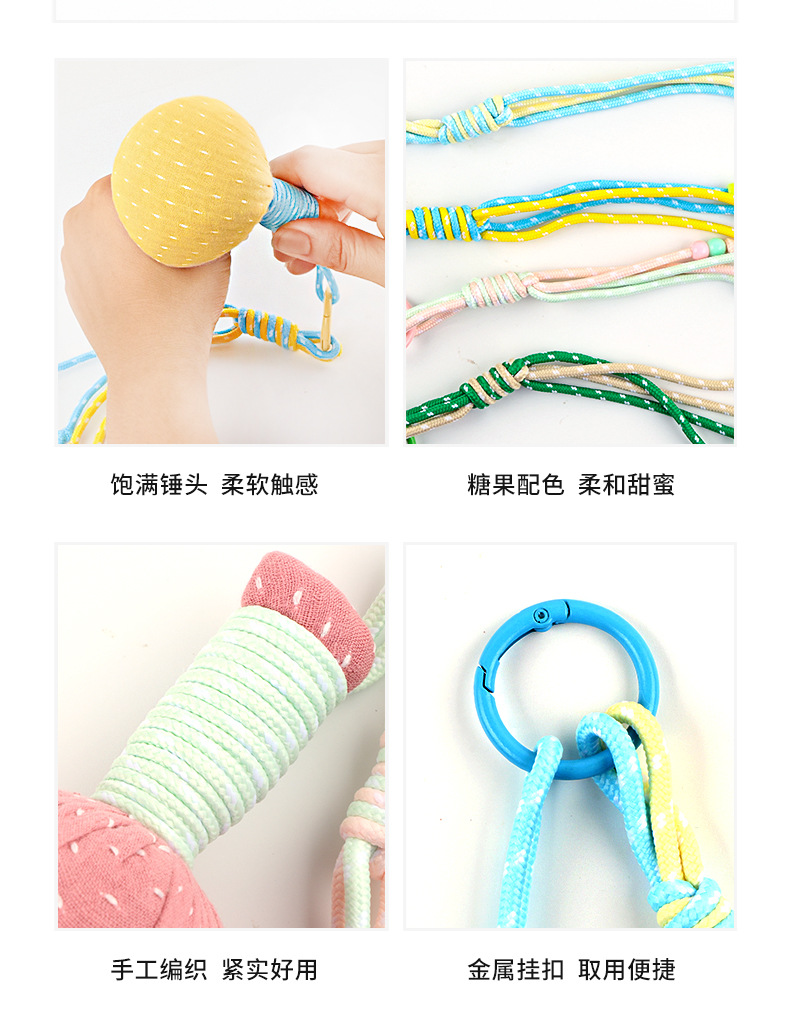 Mini Mugwort Aromatherapy Hammer Charm Ai Cao Keychain Pendant Cotton Herbal Gift in use
