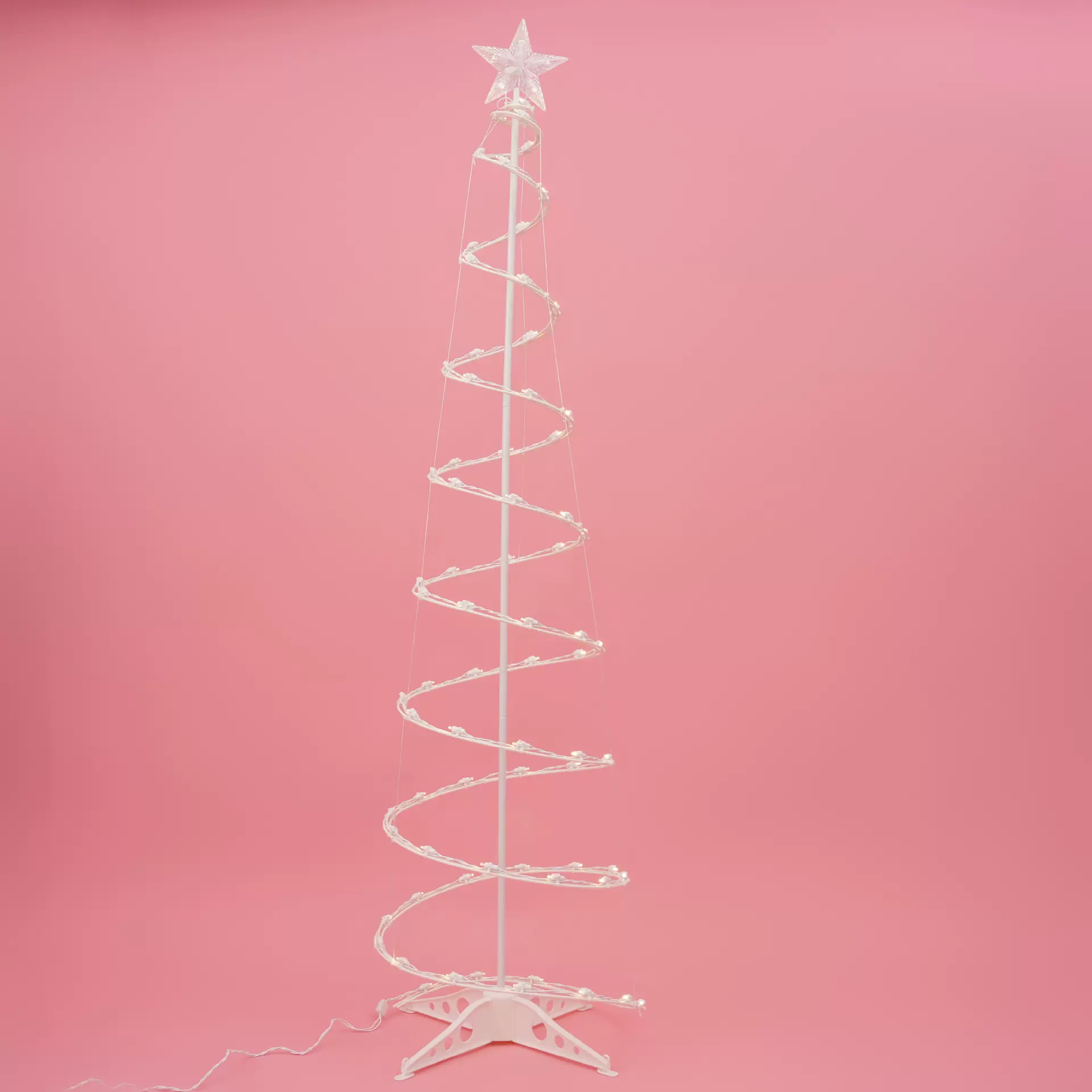 1.8米LED简约ins风圣诞氛围发光螺旋圣诞树灯