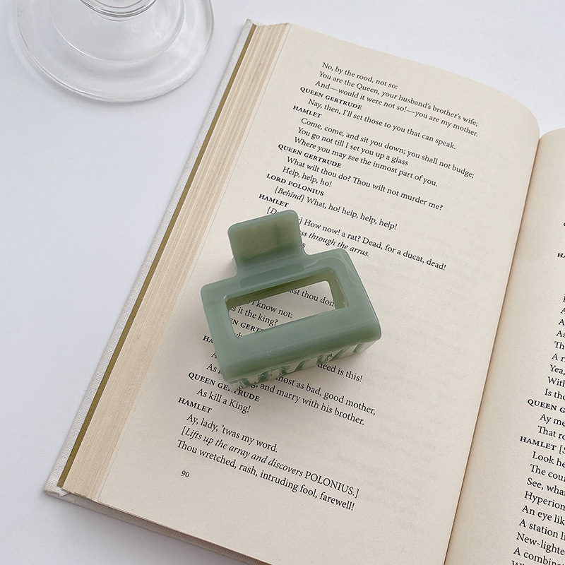 13cm Volumen de pelo clip de tiburón grande clip de pelo cuadrado de nuevo cabeza clip de pelo tocado updo clip de pelo chica