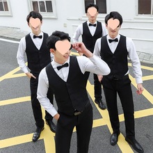 伴郎服兄弟装婚礼白衬衣兄弟团新郎西装男士衬衫全套礼服马甲