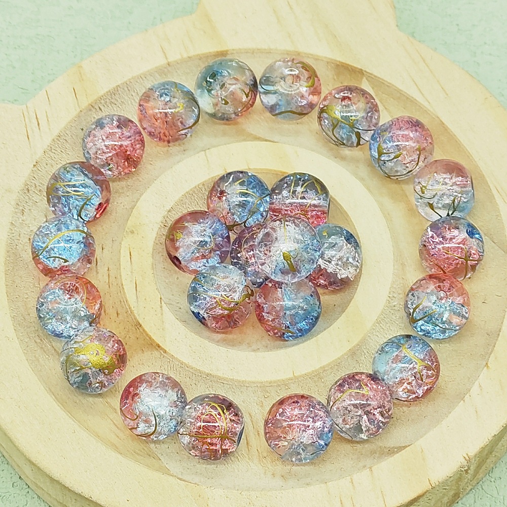 Glass Material 50 PCS/Package Glass Color Block DIY Jewelry Accessories Beads