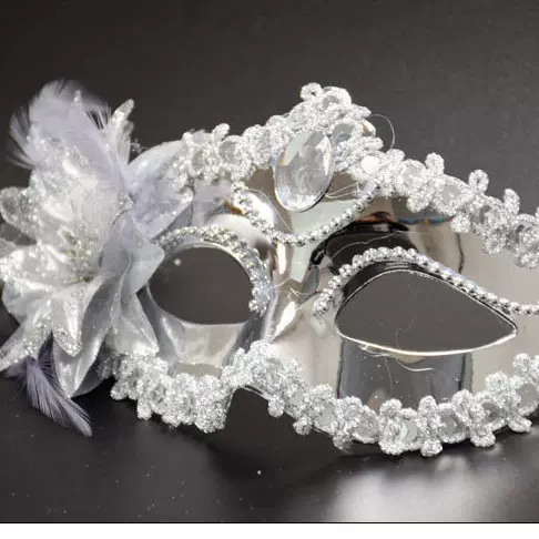 万圣节面具舞会半脸威尼斯公主化妆舞会面具女派对表演蕾丝假面具