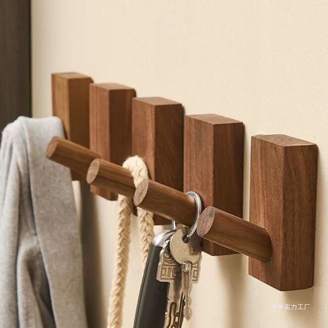 Nordic Solid Wood Hook, Multifunctional, Modern, No-Drill, Adhesive Hook for Kitchen, Home Use, Light Luxury Wall-Mounted Nordic Solid Wood Hook, Multifunctional, Modern, No-Drill, Adhesive Hook for Kitchen, Home Use, Light Luxury Wall-Mounted
