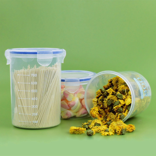 Grain Airtight Storage Jar, Moisture-Proof Food Packaging Bucket, Kitchen Refrigerator Organization Storage Box, Transparent Storage Jar