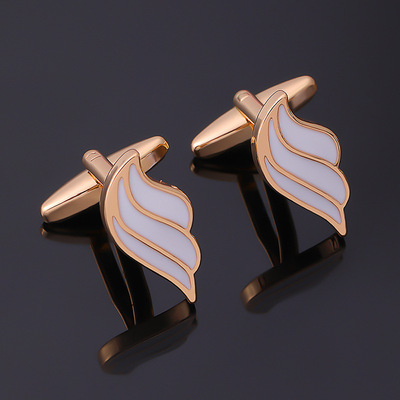 批发欧美自由之翼翅膀袖扣外贸袖钉热销法式衬衫袖口纽扣Cufflink