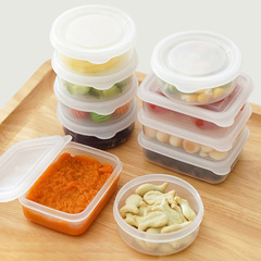 Mini Food Storage Box Picnic Camping Snack Divided Container Portable Sealed with Lid Classify No Cross Flavor Refrigerator Storage Box 