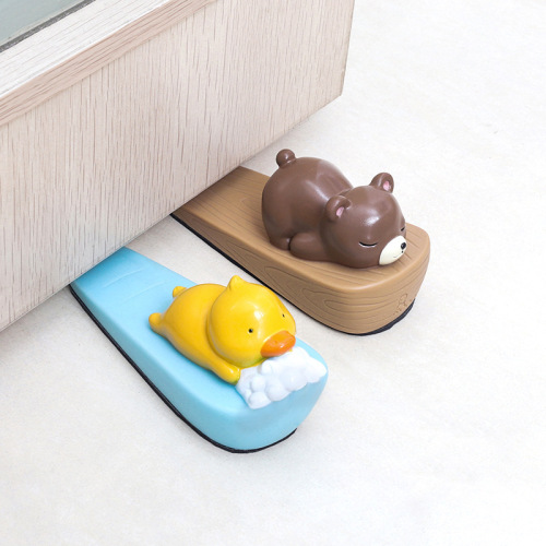 Cute PVC animal door collision cartoon creative door stop top door anti-collision living room child safety door stop door stopper ornaments