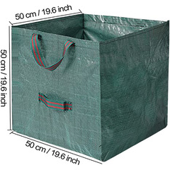 跨境專供花園袋園林落葉袋花園樹葉桶正方形樹葉袋雜草垃圾袋