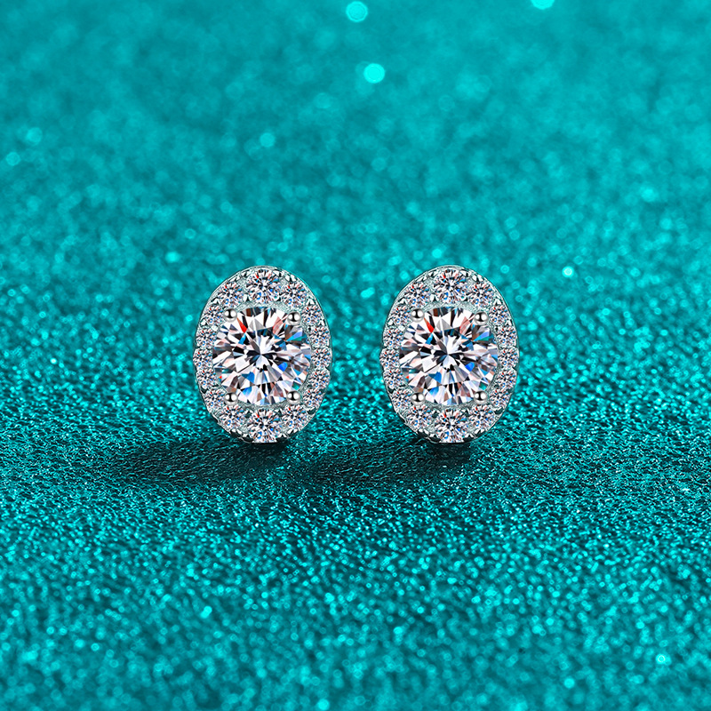 D-farbe Moissanit Creolen Aus Sterlingsilber Elegantes Geschenk_voghion.com