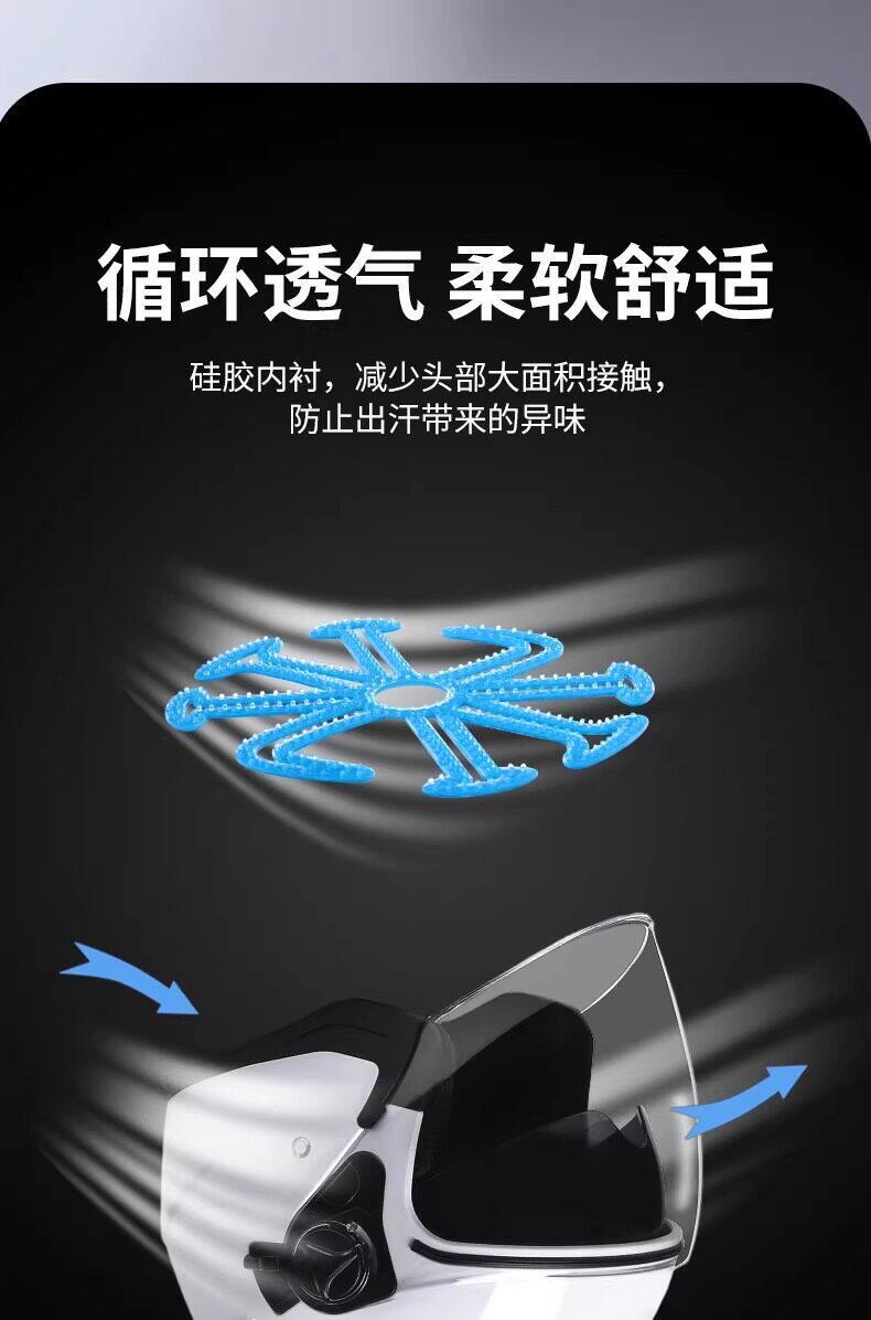 Padded Lining for Electric Motorcycle Riding, Does Not Press on Hair, Good Ventilation, Breathable, Anti-Odor, Universal Breathable Pad Helmet