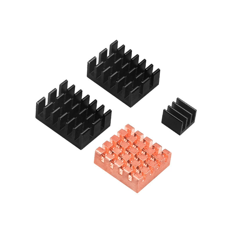 Пятигенерационная Raspberry Pi 5 материнская плата алюминиевый радиатор медный радиатор с теплопроводящим клеем для охлаждения