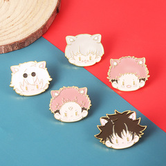Anime merchandise Jujutsu Kaisen Gojo Satoru Megumi Inumaki Shikigami Uro's Dog Charm Pin