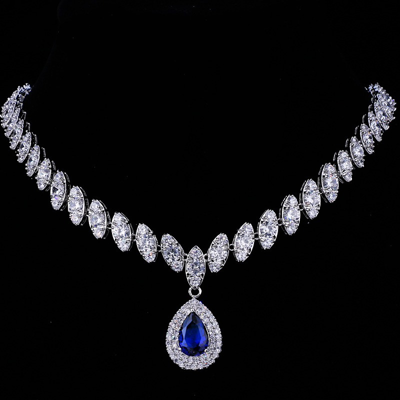 Blue Diamond-Single Necklace