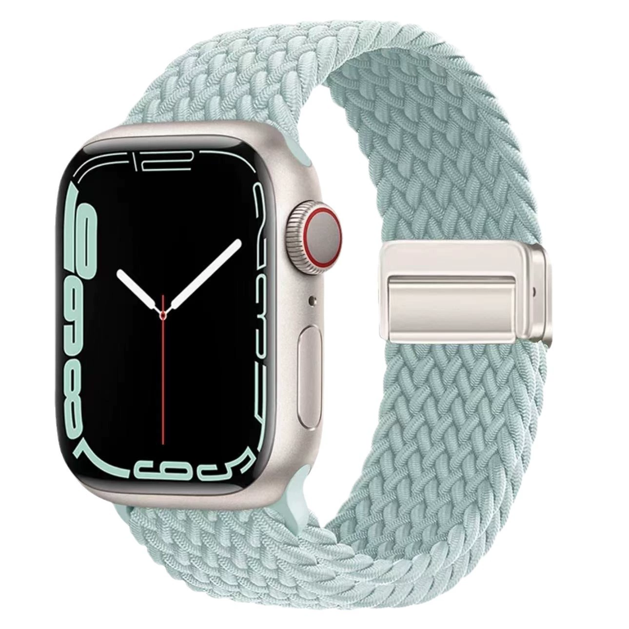 Соответствует Applewatchs9876 Apple магнитный браслет часов, магнитная пряжка Apple плетёная петля интегрированный ремешок для часов
