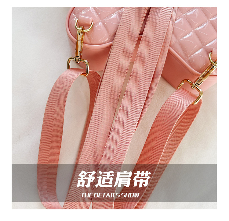 2025 New style fashionable star Backpack, diamond-shaped PVC jelly bag, fresh and sweet campus ladies' backpack undefined