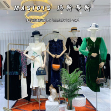 品牌折扣女装批发商场撤柜尾款跨境女装清仓服装店直播款混批拿货