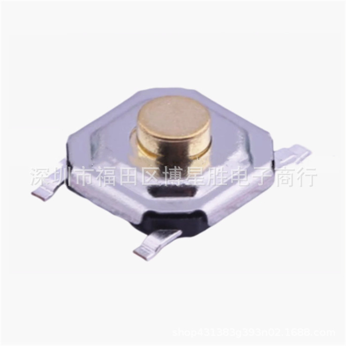 TS-1187A-B-A-B 轻触开关 5.1x5.1x1.5防水金属头160gf 插件