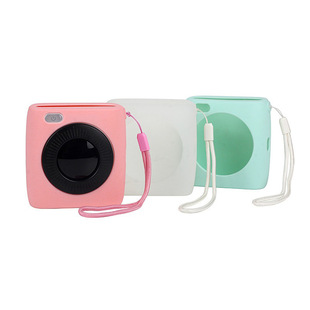 Pocket Thermal Printer Silicone Case Solid Color Meow Meow P2 Soft Shell Colorful Protective Case Anti-Scratch Case Wholesale