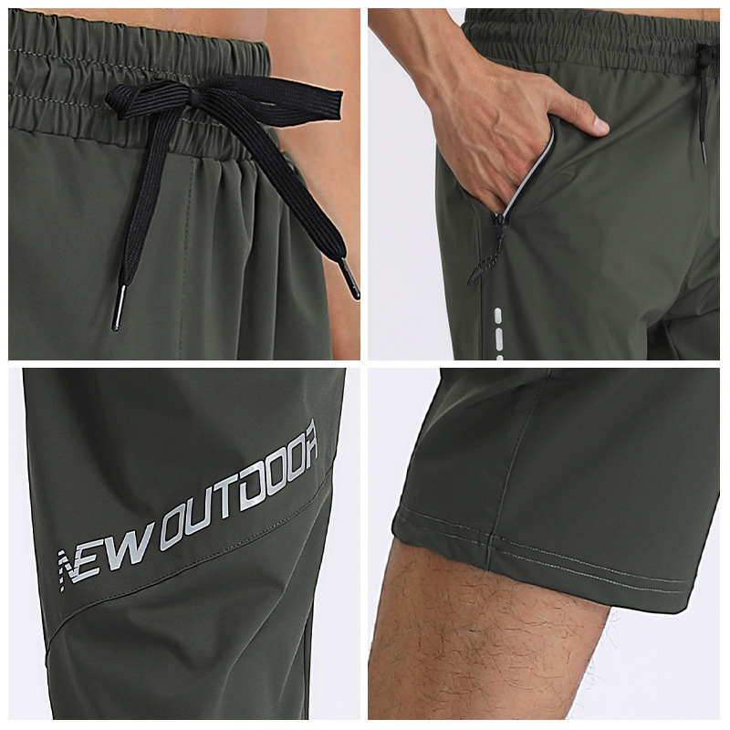 2021 nuevos hombres de verano más tamaño casual nylon hielo seda pantalones cortos