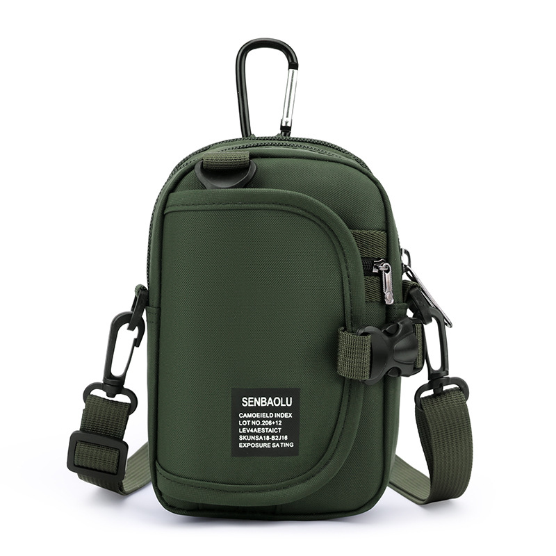 Fábrica al por mayor de moda coreana al aire libre bolso de la cintura de los hombres multi-funcional hombro bolsa de mensajero multi-back Casual monedero de la moneda