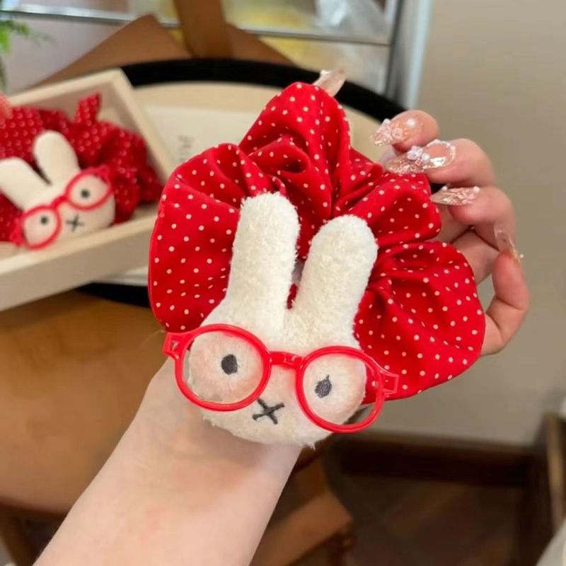 可爱ins卡通米菲兔大肠发圈扎头发发绳高颜值少女心甜美发饰新款|undefined