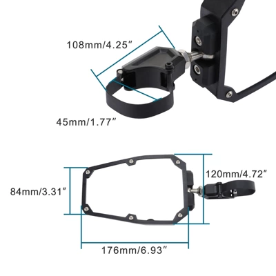 Goofit Motorcycle Motorcycle rearview mirror