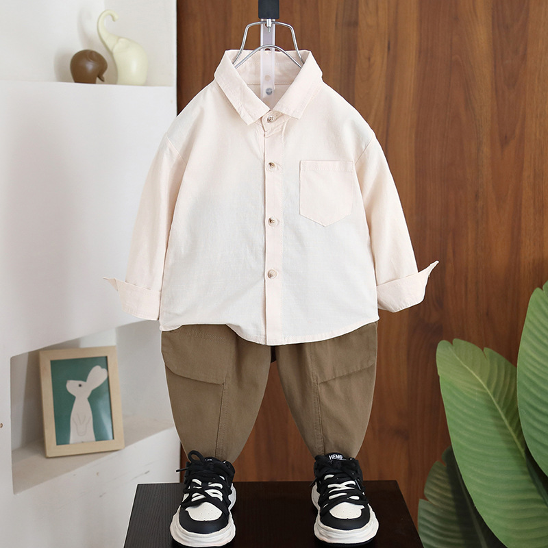 7071 traje de primavera para niños traje de tres piezas 2025 primavera y otoño nuevo estilo chaqueta de punto atractivo para niños bebé