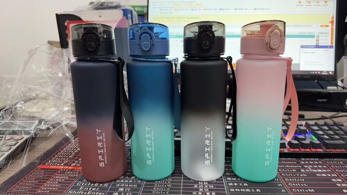 Sports Water Bottle 2025 Fitness Student Edition for Men and Women High-Appearance Summer Plastic Large Capacity Cup D