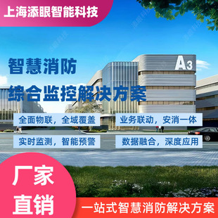 Intelligent fire monitoring and management system old community transformation visualization Internet of things big data artificial intelligence
