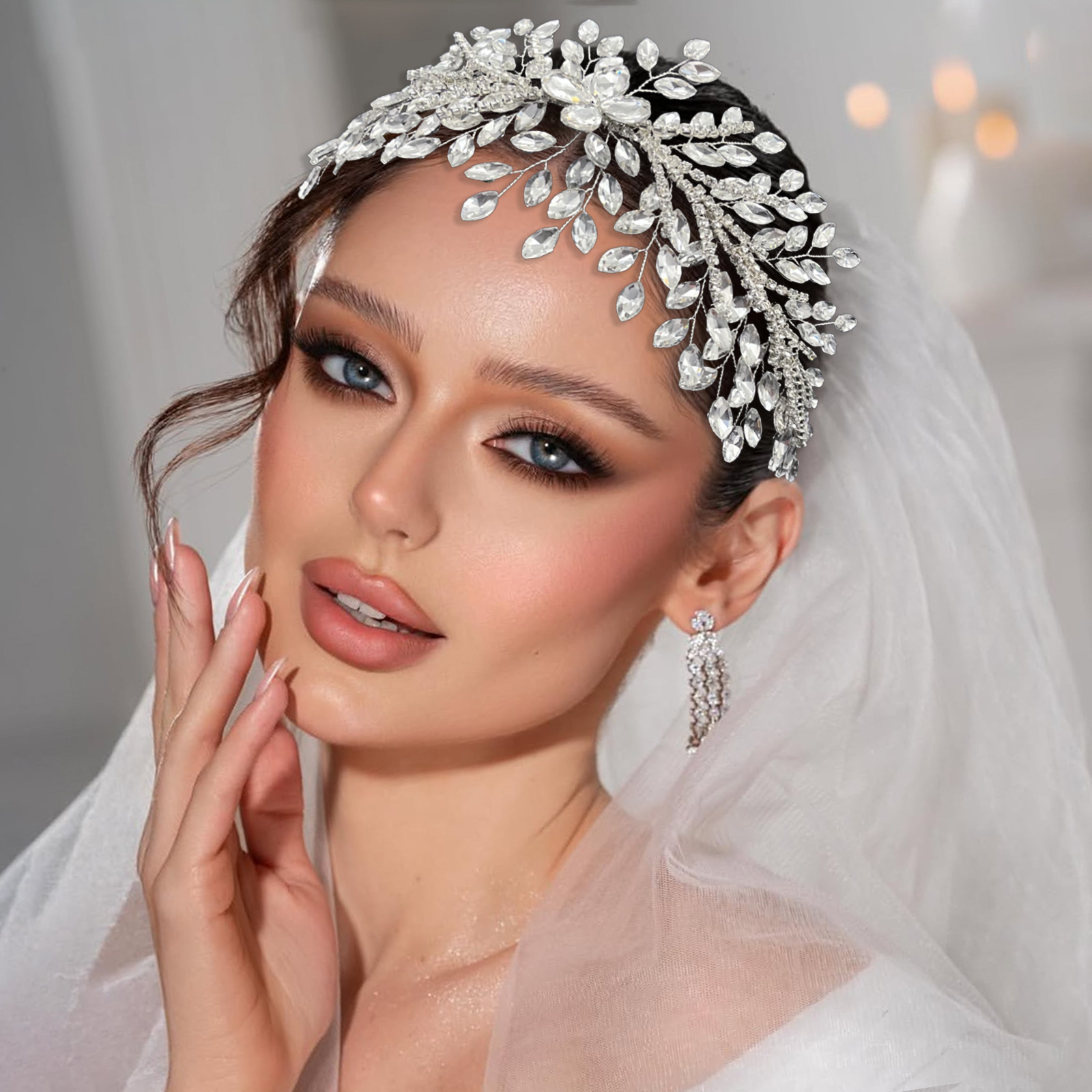 Shiny wedding dress