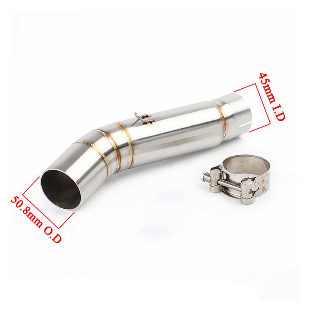 Motorcycle modified exhaust middle section tail throat tail section exhaust stainless steel suitable for CBR500 CB500X CB500F