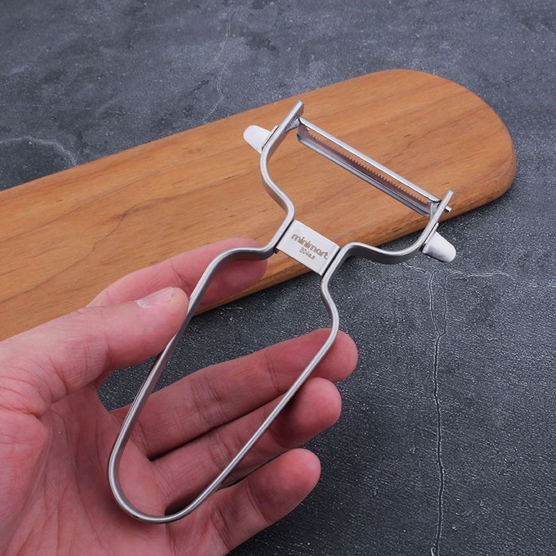 304 acero inoxidable cuchillo de acero completo raspador de cocina raspador de frutas patatas caseras raspador de frutas y verduras
