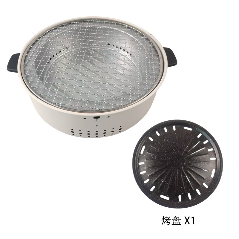 户外烧烤围炉煮茶家用室内烧烤架新款碳烤炉多功能套装取暖炉茶炉|undefined