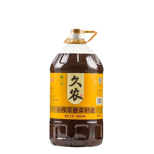 Sichuan Jiunong 5L Small Press Strong Aroma Pure Rapeseed Oil for Sichuan Cuisine Manufacturer Wholesale Cooking Oil