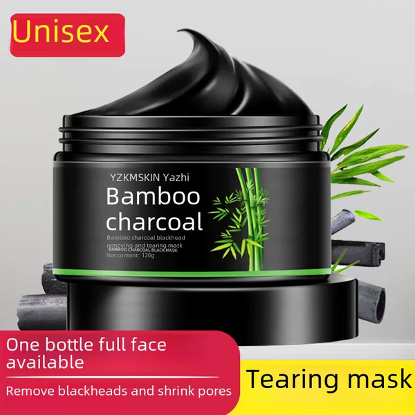 Yazhi Bamboo Charcoal Blackhead Remover Peel-Off Mask Facial Cleansing Magic Tool for Women, Nose Strips, Genuine Skincare Brand, Deep Cleansing