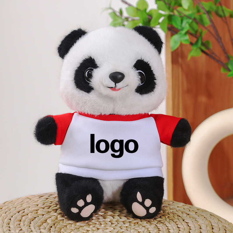 Juguetes de peluche Panda LOGO Coche 4s Tienda Juguetes Lindo Panda Simulado Muñeca Panda Regalo