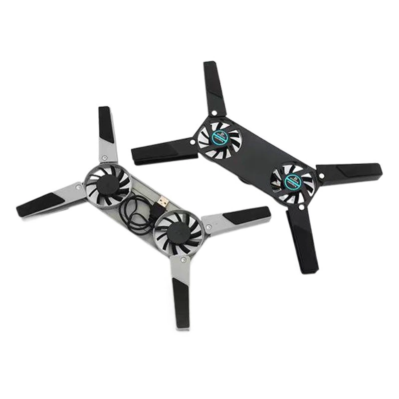 Xiaoqiang складной радиатор с двойным вентилятором, охлаждающая стойка для мини-ноутбука, USB-портативное бесшумное охлаждение