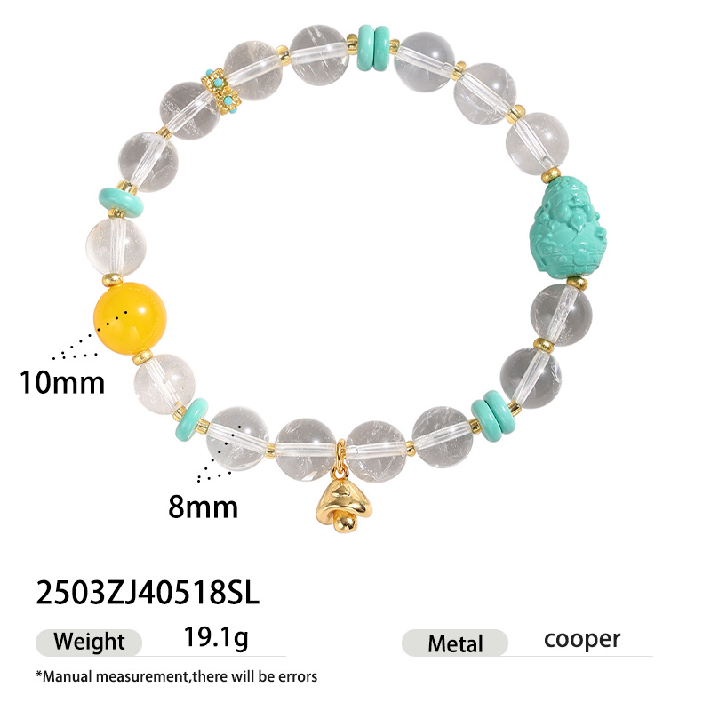 Red de celebridades estilo caliente torre amarilla cristal ojo de tigre calabaza pulsera con cuentas rosa perla real pulsera de cristal natural púrpura mujer