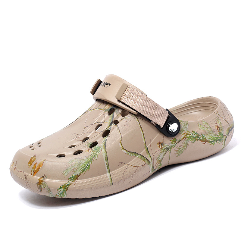 Zapatos con agujeros, sandalias, zapatos de hombre transfronterizos, zapatos de playa de vadeo EVA de plataforma de graffiti image 6