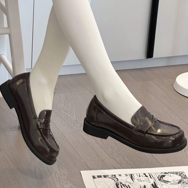 35-43 Large Size Women's Shoes for Wide Feet 【Jingze High School】Basic Jk Uniform Shoes Japanese Style Small Leather Shoes Single Shoes Size 42 35-43 Large Size Women's Shoes for Wide Feet 【Jingze High School】Basic Jk Uniform Shoes Japanese Style Small Leather Shoes Single Shoes Size 42