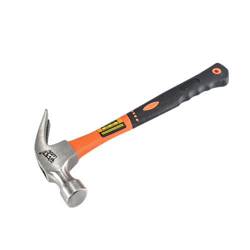 Claw hammer conjoined hammer nail remover iron hammer hardware tool wooden handle claw hammer decoration hammer fiber handle hammer head