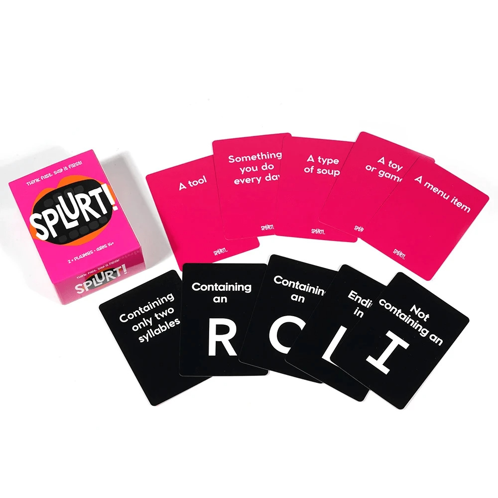Cross-border Hot Sale Full English Splurt! Quick Naming Party Strategy Cards Word Puzzle Game With Labels_voghion.com