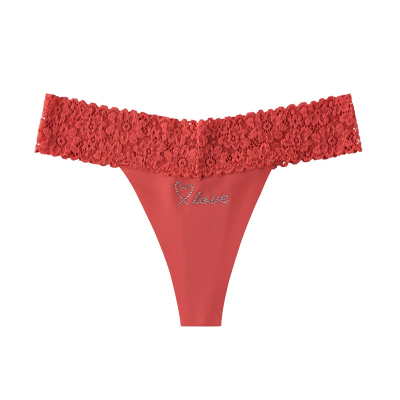 Сексуальные дышащие брюки, underwear, европейский стиль, с вышивкой, плюс размер