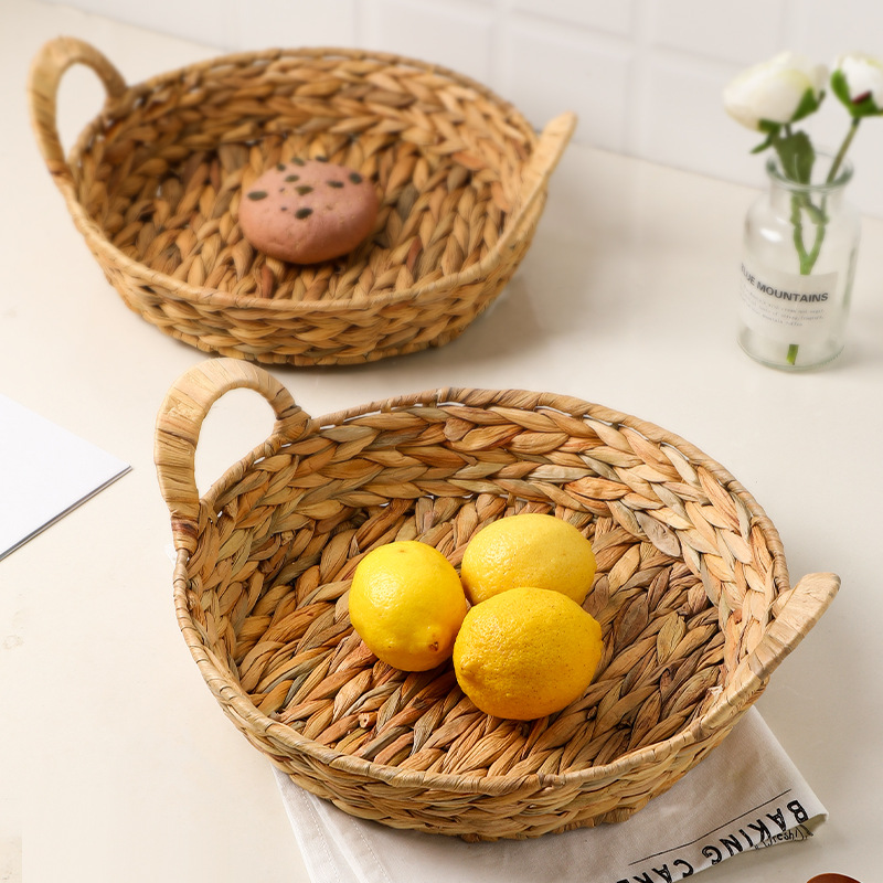 Cestas de frutas de tinta Cestas de tela de caña Cestas de tela de mano Cestas de bocadillos de mesa Cestas de picnic Cestas de pan al vapor Cestas de almacenamiento
