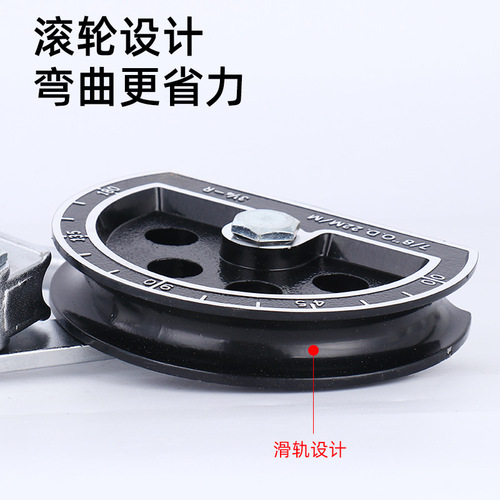 DiChuang Tools Manual Pipe Bender Three-in-One Copper and Aluminum Tube 6-22mm Stainless Steel Tube 180° Bend Aluminum Alloy